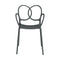 Sissi Stackable Armchair (Set of 4)  option Dark Grey