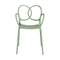 Sissi Stackable Armchair (Set of 4)  option Green