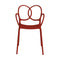 Sissi Stackable Armchair (Set of 4)  option Red