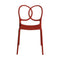 Sissi Stackable Chair (Set of 4)  option Red