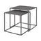 Fera Nesting Table (Set of 2)  option Steel Grey