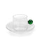 Bilia Espresso Cup and Saucer (Set of 4)  option Green