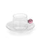 Bilia Espresso Cup and Saucer (Set of 4)  option Pink