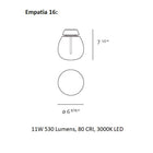 Empatia Wall or Ceiling Light