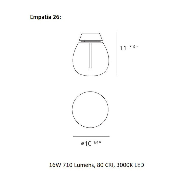 Empatia Wall or Ceiling Light