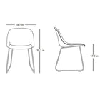 Fiber Side Chair with Sled Base