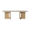 Androgyne Lounge Table  option Natural Oak / Kunis Breccia