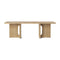 Androgyne Lounge Table  option Natural Oak / Natural Oak