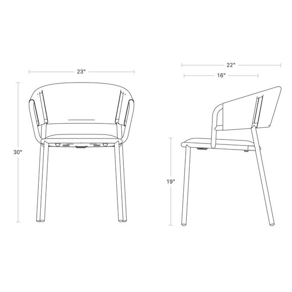 Blu Dot Mate Outdoor Dining Chair 2Modern