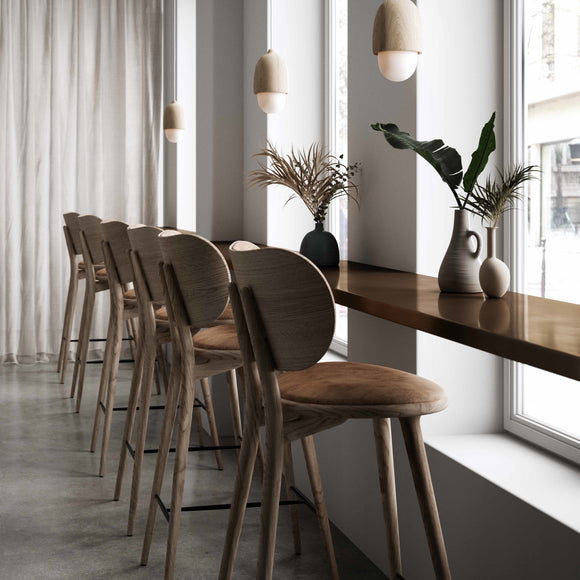 High Stool with Backrest