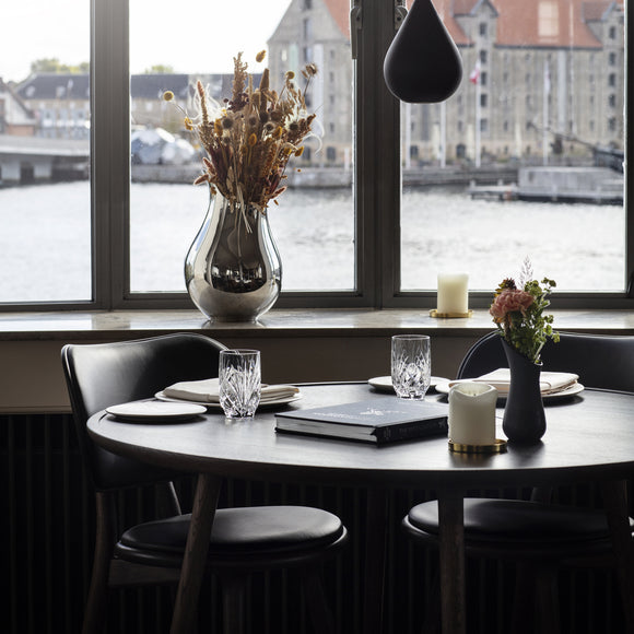 High Stool with Backrest