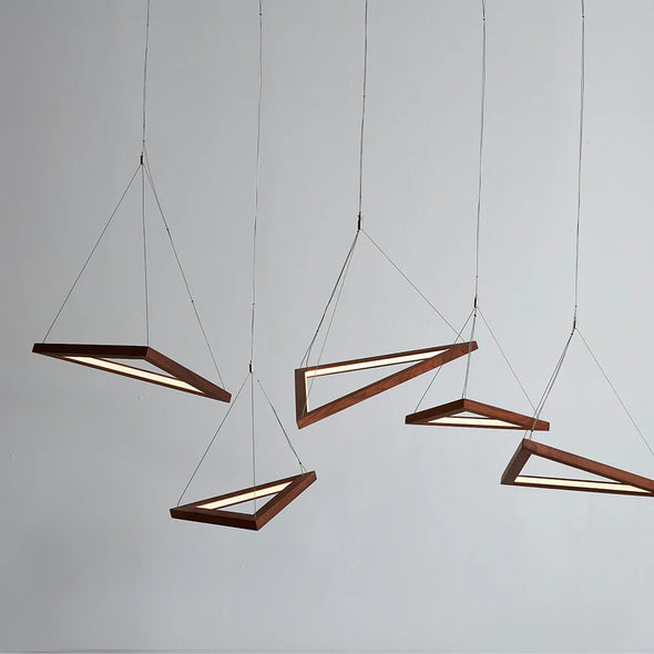 Algorithm Triangular Led Pendant Hollis and Morris Triangle LED Pendant Light - 2Modern