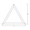 Triangle LED Wall Sconce  option Large: 25 in width