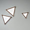 Triangle LED Wall Sconce  option Walnut
