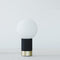 Catkin LED Table Lamp  option Brass / W.Oak Black