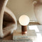 Catkin LED Table Lamp  option Copper / Walnut