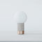 Catkin LED Table Lamp  option Stainless / W.Oak White