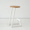 Corktown Bar Stool  option White / W. Oak Natural