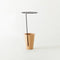 Fiddlehead Umbrella Stand  option Black / W. Oak Natural