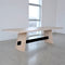 Isthmus Dining Table  option Black / W. Oak White