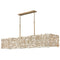 Farrah Linear Chandelier  option Burnished Gold