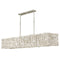 Farrah Linear Chandelier  option Silver Leaf