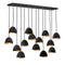 Nula Chandelier  option Shell Black