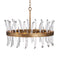 Revel Single Tier Chandelier  option Burnished Gold