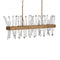 Revel Linear Chandelier  option Burnished Gold