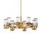 Reeve Chandelier  option Heritage Brass