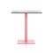 Abstrakt Mona Square Table  option Pink