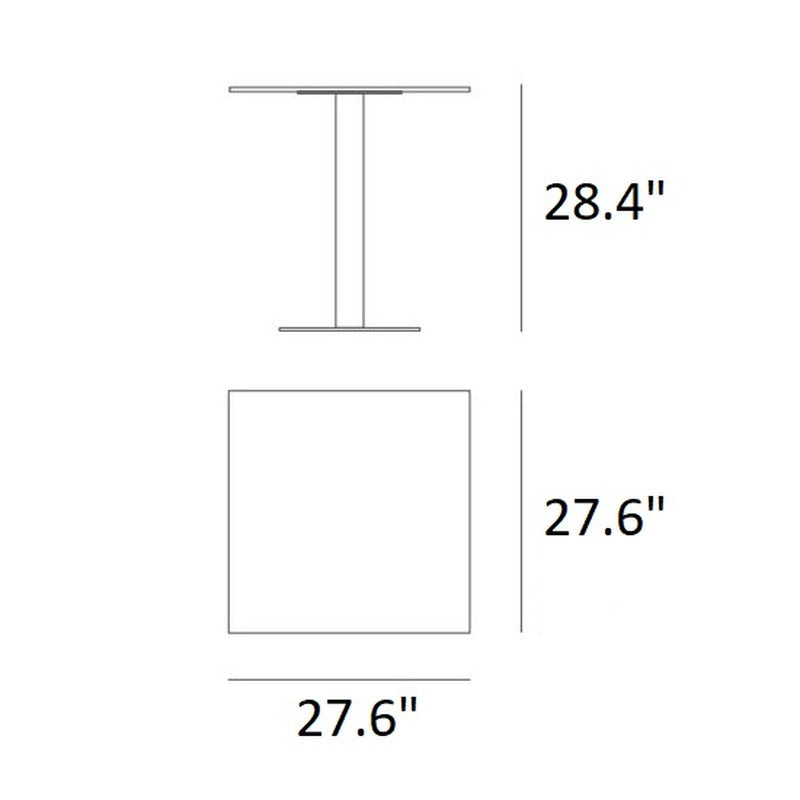 Abstrakt Mona Square Table