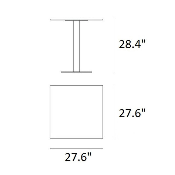 Abstrakt Mona Square Table