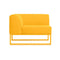 Ploid Corner Sofa  option Plain Mustard