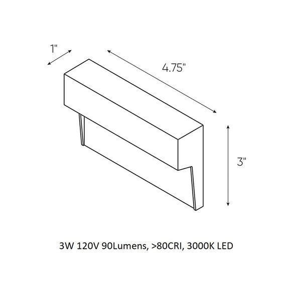 LED Indoor / Outdoor Step Light 1D