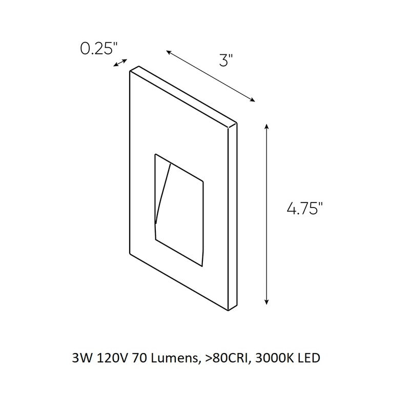 Dals LED Indoor / Outdoor Step Light 2D - 2Modern