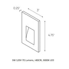 LED Indoor / Outdoor Step Light 2D