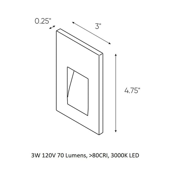 LED Indoor / Outdoor Step Light 2D