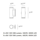 Calumet Outdoor Double Wall Light