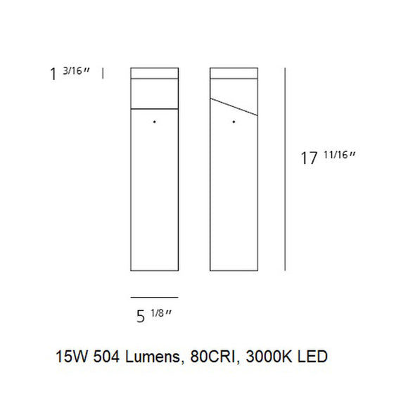 Tetragono Outdoor Bollard