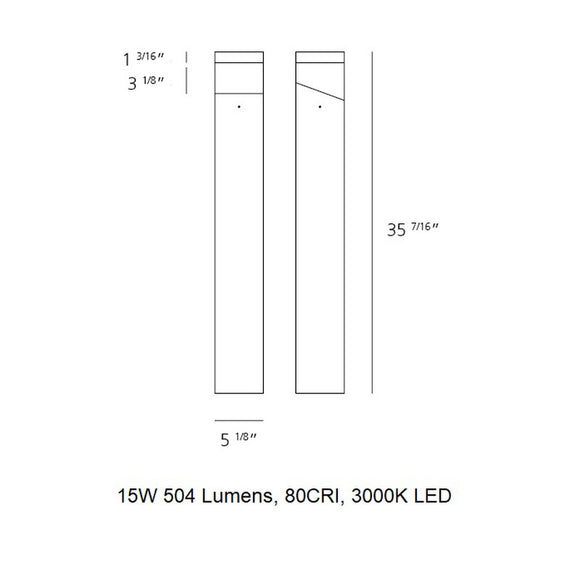 Tetragono Outdoor Bollard