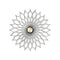 Sunflower Wall Clock  option Black Ash/Brass