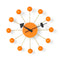 Nelson Ball Wall Clock  option Orange