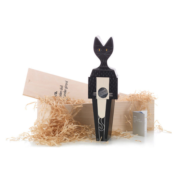 Wooden Doll Cat