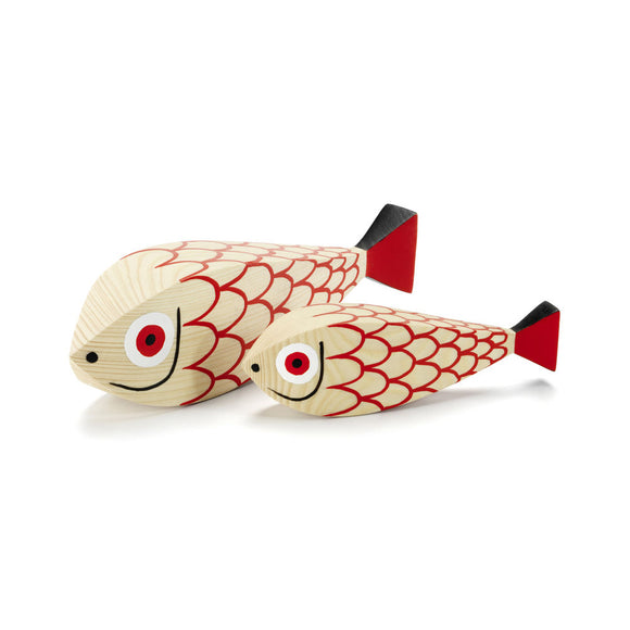 Wooden Doll Mother Fish and Child