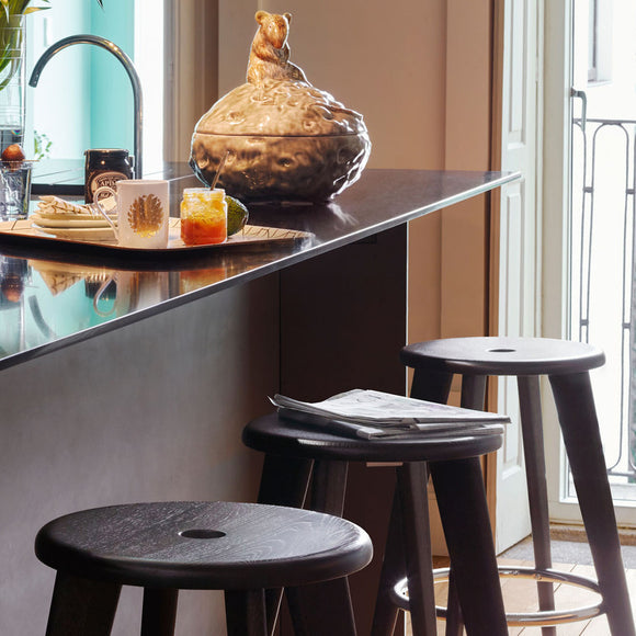 Vitra/Tabouret Haut　ダークオーク Vitra Tabouret Haut Stool - 2Modern