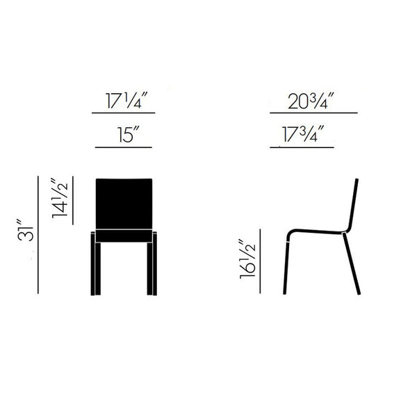 .03 Stackable Four-Leg Chair