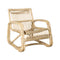 Curve Outdoor Lounge Chair  option Natural Aluminum