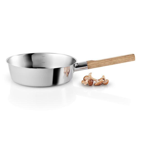 Nordic Kitchen Stainless Steel Saute Pan with Lid