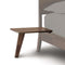 Linn Attached Nightstand  option Natural Walnut